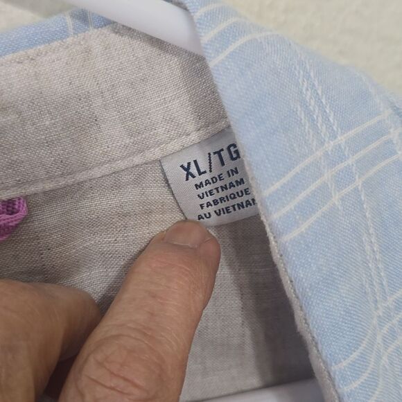 Tommy Bahama Men's Light Blue 100% Linen Casual Shirt X - Picture 5 of 8